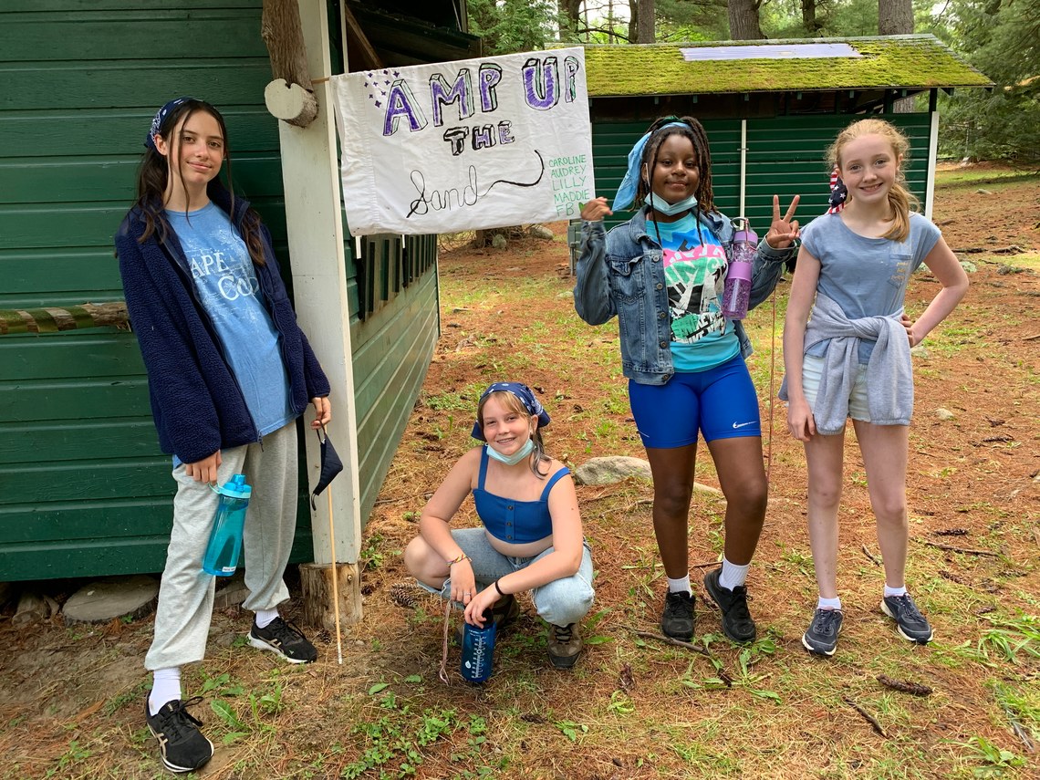 A cabin of girls at Camp Whippoorrwill