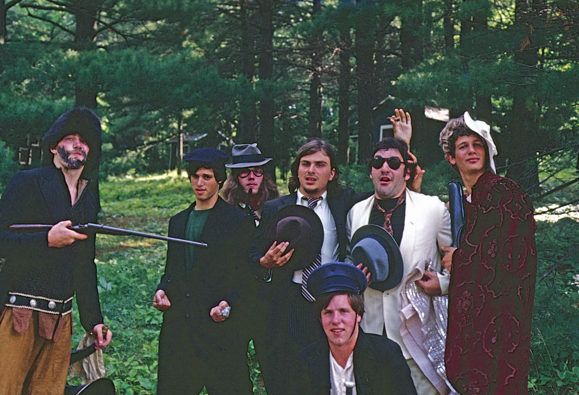 A group of men in costume